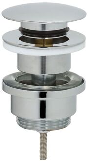 Universele Wastafelplug Pop up Chroom 6.3x9.6x6.3cm