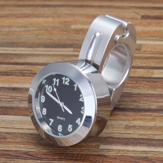 Universele Waterdichte 7/8 Motorcycle Fietsstuur Mount Klok Horloge Duurzaam Aluminium Klok Vergrendeld Om Stuur