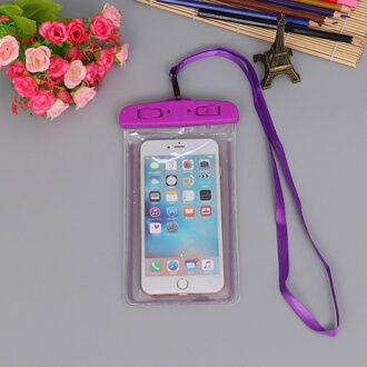 Universele Waterdichte Case Voor Iphone X Xs Max 8 7 6 S 5 Plus Cover Pouch Tas Gevallen Voor Telefoon coque Waterdicht Telefoon Case lavendel