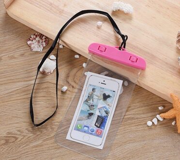 Universele Waterdichte Case Voor Iphone X Xs Max 8 7 6 S 5 Plus Cover Pouch Tas Gevallen Voor Telefoon coque Waterdicht Telefoon Case roze