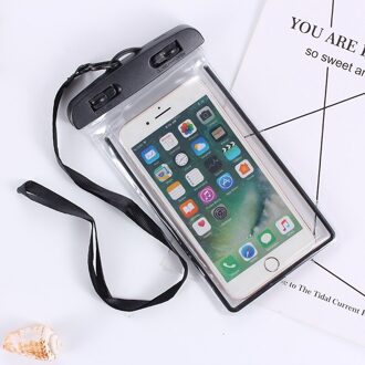 Universele Waterdichte Case Voor Iphone X Xs Max 8 7 Cover Pouch Tas Gevallen Coque Water Proof Phone Case Voor samsung S10 Xiaomiung zwart