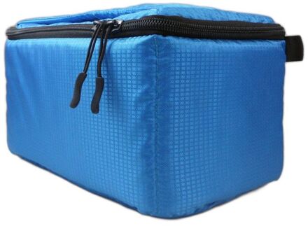 Universele Waterdichte Nylon Handtas Grote Capaciteit Camera Opbergtas Draagtas Voor Dslr Camera Lens Fotografie Accessoires diep blauw