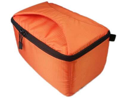 Universele Waterdichte Nylon Handtas Grote Capaciteit Camera Opbergtas Draagtas Voor Dslr Camera Lens Fotografie Accessoires Oranje