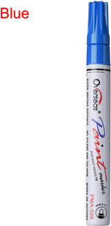 Universele Waterdichte Olie Permanente Verf Marker Pen Band pen Motorfiets Auto Tyre Loopvlak Rubber Metalen Verf Pennen blauw