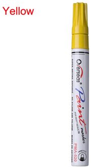 Universele Waterdichte Olie Permanente Verf Marker Pen Band pen Motorfiets Auto Tyre Loopvlak Rubber Metalen Verf Pennen geel