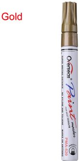 Universele Waterdichte Olie Permanente Verf Marker Pen Band pen Motorfiets Auto Tyre Loopvlak Rubber Metalen Verf Pennen goud