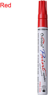 Universele Waterdichte Olie Permanente Verf Marker Pen Band pen Motorfiets Auto Tyre Loopvlak Rubber Metalen Verf Pennen rood
