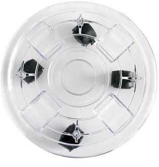 Universele Wiel Potplanten Mobiele Lade Abs Hars Planter Caddy Transparante Ronde Bloempot Basis Met Drainage Containers transparant 39cm