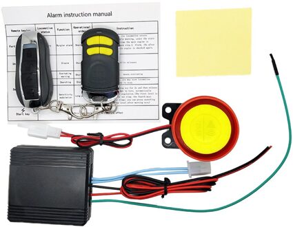 Universial Dual Afstandsbediening Motorfiets Alarm Beveiligingssysteem Motorfiets Diefstal Bescherming Fiets Scooter Motor Alarmsysteem