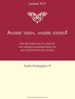 Universitaire Pers Leuven Andere tijden, andere leiders? - eBook Liesbeth Piot (9461661487)