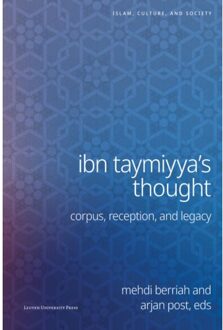 Universitaire Pers Leuven Ibn Taymiyya's Thought - Islam, Culture And Society