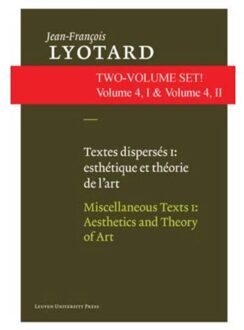 Universitaire Pers Leuven Textes disperses I & II: esthetiques et theorie de l'art & artistes contemporains - Boek Jean-François Lyotard (9058678962)
