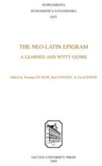 Universitaire Pers Leuven The Neo-Latin Epigram - Boek Universitaire Pers Leuven (9058677451)