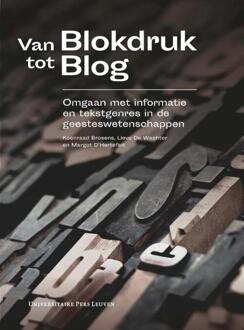 Universitaire Pers Leuven Van Blokdruk Tot Blog