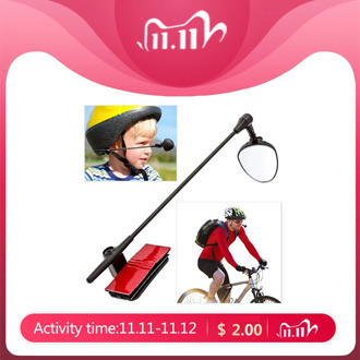 Univesal Bike Helmet Mirror Adjustable MTB Road Bicycle Cycling Rear View Mirror Motorcycle Helmet with Crystal Clear View