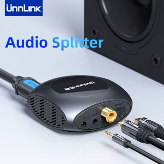 Unnlink Audio Converter 3.5Mm Coaxiale Optische Naar Hdmi-Compatibel Audio Splitter Adapter Voor Tv Box Home Speaker PS4