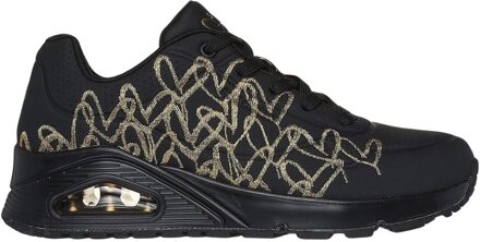 Uno - Golden Heart Sneakers Dames zwart - goud - 40