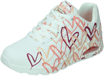 Uno - Spread the Love Sneakers Dames wit - roze - 41