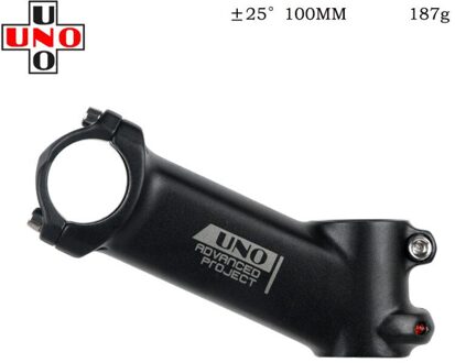 Uno Stuurpen 25 Graden Aluminium Lighweight 31.8 Stuur 28.6Mm Steer Vork Buis Mtb Mountainbike Road 60 Mm 70 80 90 100 100mm 25mate