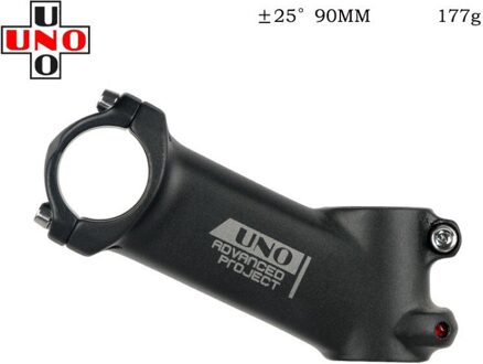 Uno Stuurpen 25 Graden Aluminium Lighweight 31.8 Stuur 28.6Mm Steer Vork Buis Mtb Mountainbike Road 60 Mm 70 80 90 100 90mm 25mate