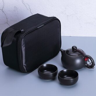 Untioor Keramische Theepot Outdoor Reizen Kung Fu Theepot Zak Reizen Set Chinese Thee Set Draagbare Thee Set Voor Verjaardag Bruiloft