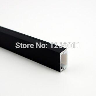 UnvarySam 0.5 M Black Super Slim Verzonken Aluminium LED Profiel zonder Flens Behulp voor Strip binnen 12mm Frosted