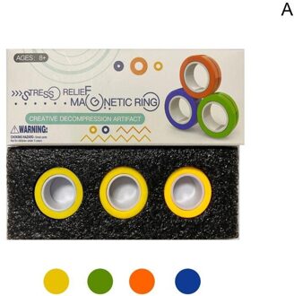 Unzip Het Speelgoed Magnetische Armband Ring Met Blister Verpakking Angst Relief Focus Decompressie Armband Ring Voor Autisme QXW7352A