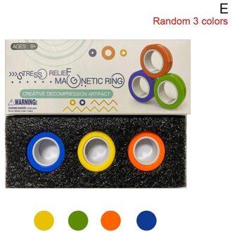 Unzip Het Speelgoed Magnetische Armband Ring Met Blister Verpakking Angst Relief Focus Decompressie Armband Ring Voor Autisme QXW7352E