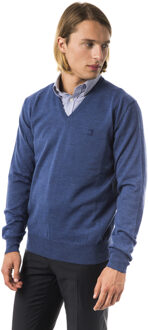 Uominitaliani Mannen Avio Trui Blauw
