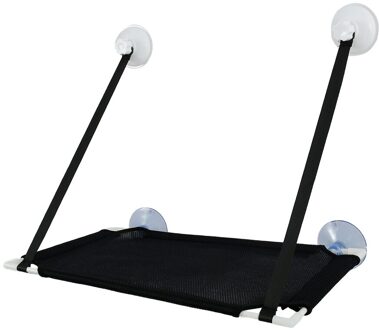 Up 10Kg Kat Opknoping Bed Zonnig Raam Hangmat Seat Mount Huisdier Comfortabel Hangmatten Kat Slapen Opknoping Plank Zetels zwart