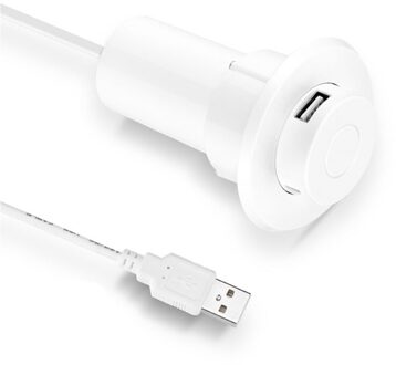 Up In-Desk Slot 3 Usb 2.0 & USB1.1 Poorten Hub Splitter Adapter Voor Laptop Pc Computer/mobiele Lader wit