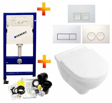 Up100 Toiletset 10 Villeroy & Boch O.Novo Met Delta Drukplaat