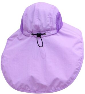 Upf 50 + Brede Rand Zonnehoed Verstelbare Zomer Kids Ca Reizen Strand Badmuts Kinderen Accessoires Kinderen Hoeden Unisex paars