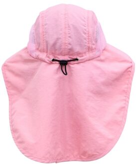 Upf 50 + Brede Rand Zonnehoed Verstelbare Zomer Kids Ca Reizen Strand Badmuts Kinderen Accessoires Kinderen Hoeden Unisex roze