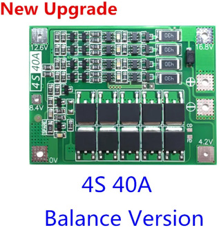 Upgrade 4S 40A Li-ion Lithium Battery 18650 Charger PCB BMS Protection Board with Balance For Drill Motor 14.8V 16.8V Lipo Cell