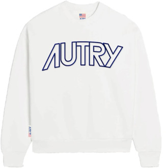 Upgrade je garderobe met de iconische Autry sweatshirt Autry , White , Heren - M,S