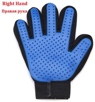 Upgrade Kat Hond Deshedding Huisdier Handschoenen Borstel Handschoenen Effectieve Reiniging Back Massage Animal Zwemmen Bont Ontharing Kat Hond Kammen Simple rechtsaf hand