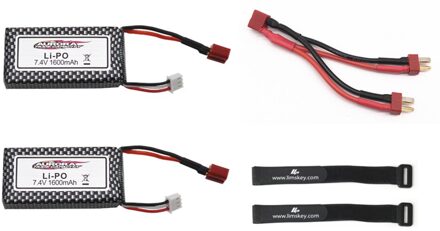 Upgrade Naar 3200Mah Xinlehong 9125 Afstandsbediening Rc Auto Onderdelen 7.4V 1600Mah Lipo Batterij Xlh 9125 batterij 1600Mah 7.4V Blauw