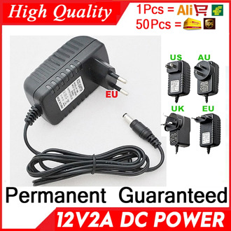 Upgrade Quality 12V2A AC 100V-240V Converter Adapter DC 2000mA LED Power Supply EU US Plug 5.5mm x 2.1-2.5mm for camera product