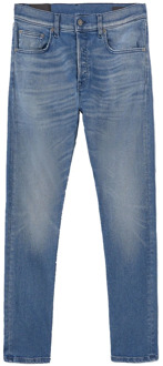 Upgrade Straight Jeans Stijlvol Comfortabel Dondup , Blue , Heren - W35,W34,W32,W33
