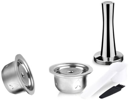 Upgraded Rvs Koffie Capsule Voor Nespresso Vertuoline GCA1 & Delonghi ENV135 Met Aluminium Deksels