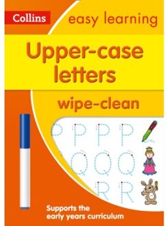 Upper Case Letters Age 3-5 Wipe Clean Activity Book - Collins Easy Learning Preschool - Collins Easy Learning
