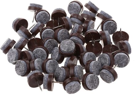 Upperx 50 Stuks Stoel Been Floor Vilt Pad Skid Glide Diy Nail Protectors 20Mm Dia