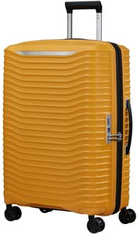 Upscape Spinner 68 Expandable yellow hardcase koffer Geel - H 68 x B 47 x D 28 cm