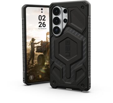 Urban Armor Gear Monarch Pro Backcover voor de Samsung Galaxy S26 Ultra - Carbon Fiber Grijs