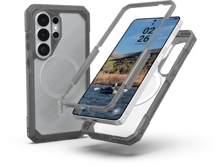 Urban Armor Gear Trooper Backcover met Magneet voor de Samsung Galaxy S26 Ultra - Ash Clear Transparant