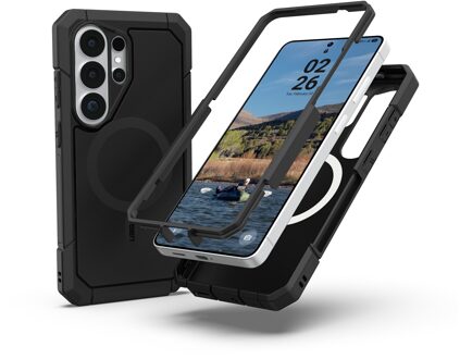 Urban Armor Gear Trooper Backcover met Magneet voor de Samsung Galaxy S26 Ultra - Black (Opaque) Zwart