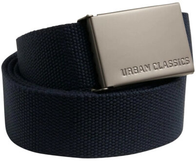 urban classics Canvas heren riem Blauw - One size
