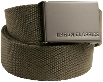 urban classics Canvas heren riem Groen - One size