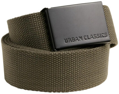Urban Classics Canvas heren riem Groen - One size